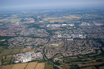 Vue oblique de Fobbing dans le département Angleterre, Grande Bretagne
