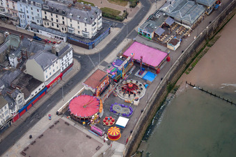 Vue oblique de Bridlington dans le département Angleterre, Grande Bretagne