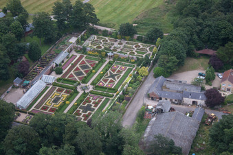 Bridlington dans le département Angleterre, Grande Bretagne depuis l'avion
