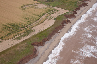 Vue aérienne de Holmpton dans le département Angleterre, Grande Bretagne