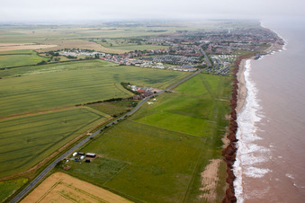 Vue aérienne de UL Place Holmpton à Hollym dans le département Angleterre, Grande Bretagne