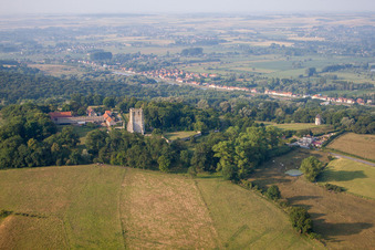 Watten dans le département Nord, France d'en haut