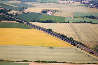 Photographie aérienne de Eurostar à Wulverdinghe à Millam dans le département Nord, France