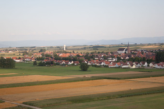 Schleithal dans le département Bas Rhin, France vue d'en haut