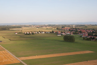 Image drone de Schleithal dans le département Bas Rhin, France