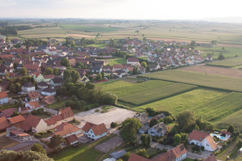 Salmbach dans le département Bas Rhin, France vue du ciel