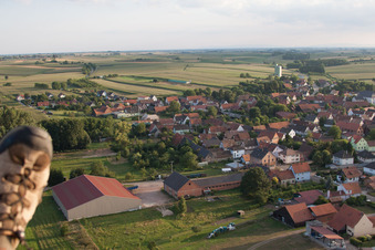 Enregistrement par drone de Salmbach dans le département Bas Rhin, France