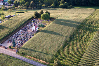 Salmbach dans le département Bas Rhin, France vu d'un drone