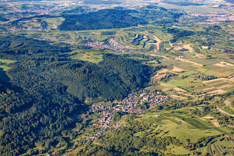Vue aérienne de Quartier Bleichheim in Herbolzheim dans le département Bade-Wurtemberg, Allemagne