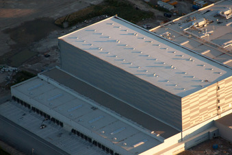 Zone industrielle d'Oberwald à Wörth am Rhein dans le département Rhénanie-Palatinat, Allemagne d'un drone