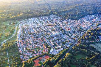 Vue oblique de Buchstr à Jockgrim dans le département Rhénanie-Palatinat, Allemagne