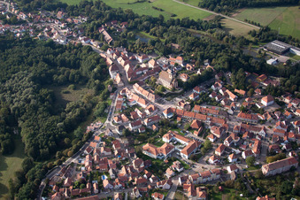 Lauterbourg dans le département Bas Rhin, France hors des airs