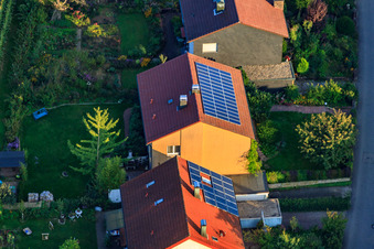 À Rothsberg à Ispringen dans le département Bade-Wurtemberg, Allemagne vu d'un drone