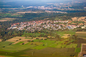 Photographie aérienne de Kieselbronn dans le département Bade-Wurtemberg, Allemagne