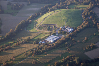 Vue aérienne de Décharge à le quartier Durlach in Karlsruhe dans le département Bade-Wurtemberg, Allemagne
