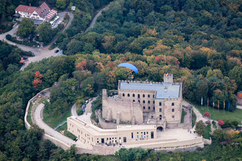Photographie aérienne de Complexe du château de Hambach à le quartier Diedesfeld in Neustadt an der Weinstraße dans le département Rhénanie-Palatinat, Allemagne