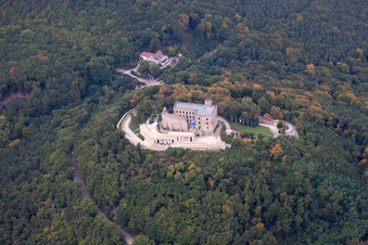 Château de Hambach à le quartier Diedesfeld in Neustadt an der Weinstraße dans le département Rhénanie-Palatinat, Allemagne du point de vue du drone