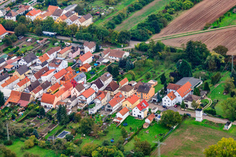 Photographie aérienne de Obergartenstr à Lingenfeld dans le département Rhénanie-Palatinat, Allemagne