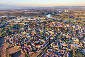Vue aérienne de Rue Josef-Probst à Germersheim dans le département Rhénanie-Palatinat, Allemagne