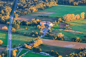Hôtel Zeiskamer Mühle à Zeiskam dans le département Rhénanie-Palatinat, Allemagne vue du ciel