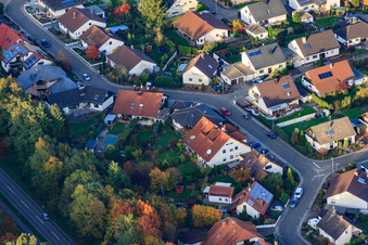 Vue oblique de Anneau Sud à Rülzheim dans le département Rhénanie-Palatinat, Allemagne