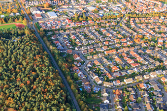 Anneau Sud à Rülzheim dans le département Rhénanie-Palatinat, Allemagne d'en haut