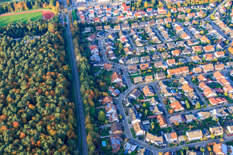 Anneau Sud à Rülzheim dans le département Rhénanie-Palatinat, Allemagne hors des airs