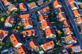 Vue aérienne de Chemin des Birken à Rülzheim dans le département Rhénanie-Palatinat, Allemagne