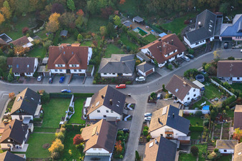 Vue aérienne de Südring x Pfarrer-Löser-Straße à Rülzheim dans le département Rhénanie-Palatinat, Allemagne