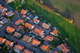 Vue aérienne de Chemin des Épicéas à Rülzheim dans le département Rhénanie-Palatinat, Allemagne