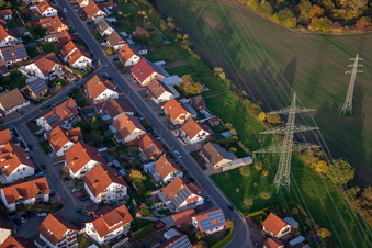 Vue aérienne de Rue Robert-Seither à Rülzheim dans le département Rhénanie-Palatinat, Allemagne