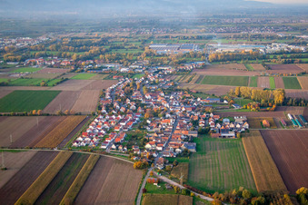Quartier Mörlheim in Landau in der Pfalz dans le département Rhénanie-Palatinat, Allemagne vue du ciel