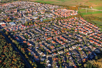 Anneau Sud à Rülzheim dans le département Rhénanie-Palatinat, Allemagne depuis l'avion