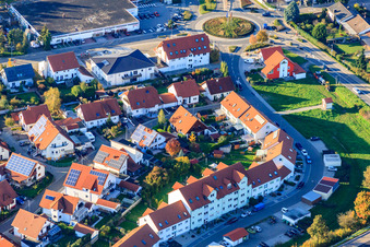 Helmut-Braun-Ring et August-Franck-Straße à Rülzheim dans le département Rhénanie-Palatinat, Allemagne hors des airs