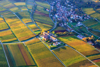 Vue oblique de Hôtel Leinsweiler Courtyard à Leinsweiler dans le département Rhénanie-Palatinat, Allemagne