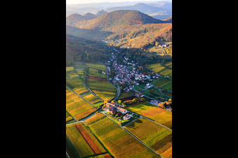 Hôtel Leinsweiler Courtyard à Leinsweiler dans le département Rhénanie-Palatinat, Allemagne hors des airs