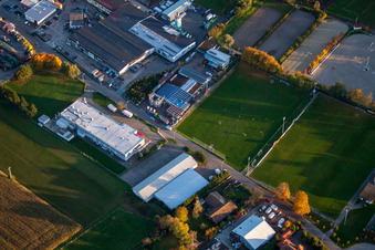 Quartier Billigheim in Billigheim-Ingenheim dans le département Rhénanie-Palatinat, Allemagne hors des airs
