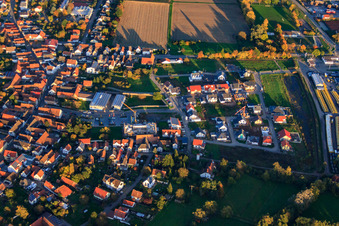 Photographie aérienne de Nouvelle zone de développement Auf d. Höchst à Rohrbach dans le département Rhénanie-Palatinat, Allemagne
