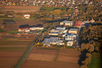Photographie aérienne de Herxheim, Zone industrielle W à Herxheim bei Landau dans le département Rhénanie-Palatinat, Allemagne