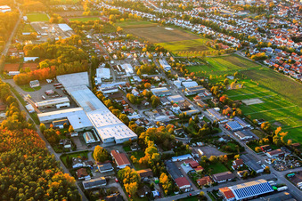 Hubert Eichenlaub Transport et Forwarding GmbH à Herxheim bei Landau dans le département Rhénanie-Palatinat, Allemagne vue du ciel