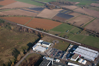Quartier Neudorf in Graben-Neudorf dans le département Bade-Wurtemberg, Allemagne vue du ciel