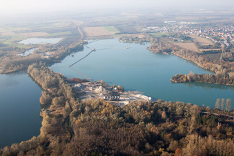 Vue aérienne de Philipp & Co KG à le quartier Neudorf in Graben-Neudorf dans le département Bade-Wurtemberg, Allemagne