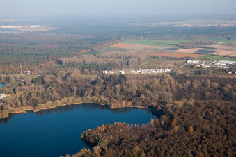 Quartier Neudorf in Graben-Neudorf dans le département Bade-Wurtemberg, Allemagne d'un drone