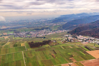Vue aérienne de Hôpital psychiatrique de Landeck vu du nord à Klingenmünster dans le département Rhénanie-Palatinat, Allemagne