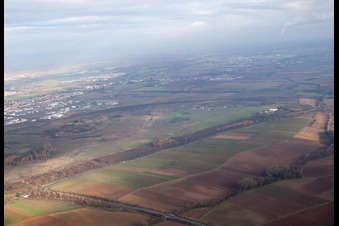 Vue aérienne de Site de vol à voile à Ebenberg à Landau in der Pfalz dans le département Rhénanie-Palatinat, Allemagne