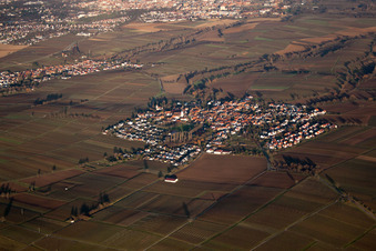 Quartier Mörzheim in Landau in der Pfalz dans le département Rhénanie-Palatinat, Allemagne du point de vue du drone