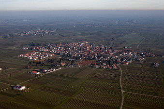 Quartier Nußdorf in Landau in der Pfalz dans le département Rhénanie-Palatinat, Allemagne du point de vue du drone