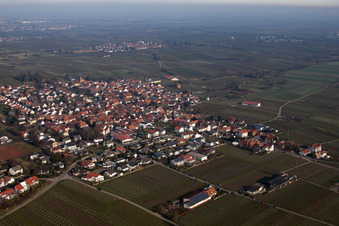 Vue aérienne de Quartier Nußdorf in Landau in der Pfalz dans le département Rhénanie-Palatinat, Allemagne
