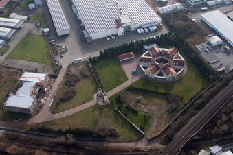 Vue aérienne de Landau Nord à Landau in der Pfalz dans le département Rhénanie-Palatinat, Allemagne