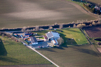 Quartier Ingenheim in Billigheim-Ingenheim dans le département Rhénanie-Palatinat, Allemagne hors des airs